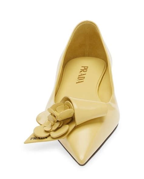 prada loop pointed toe flat